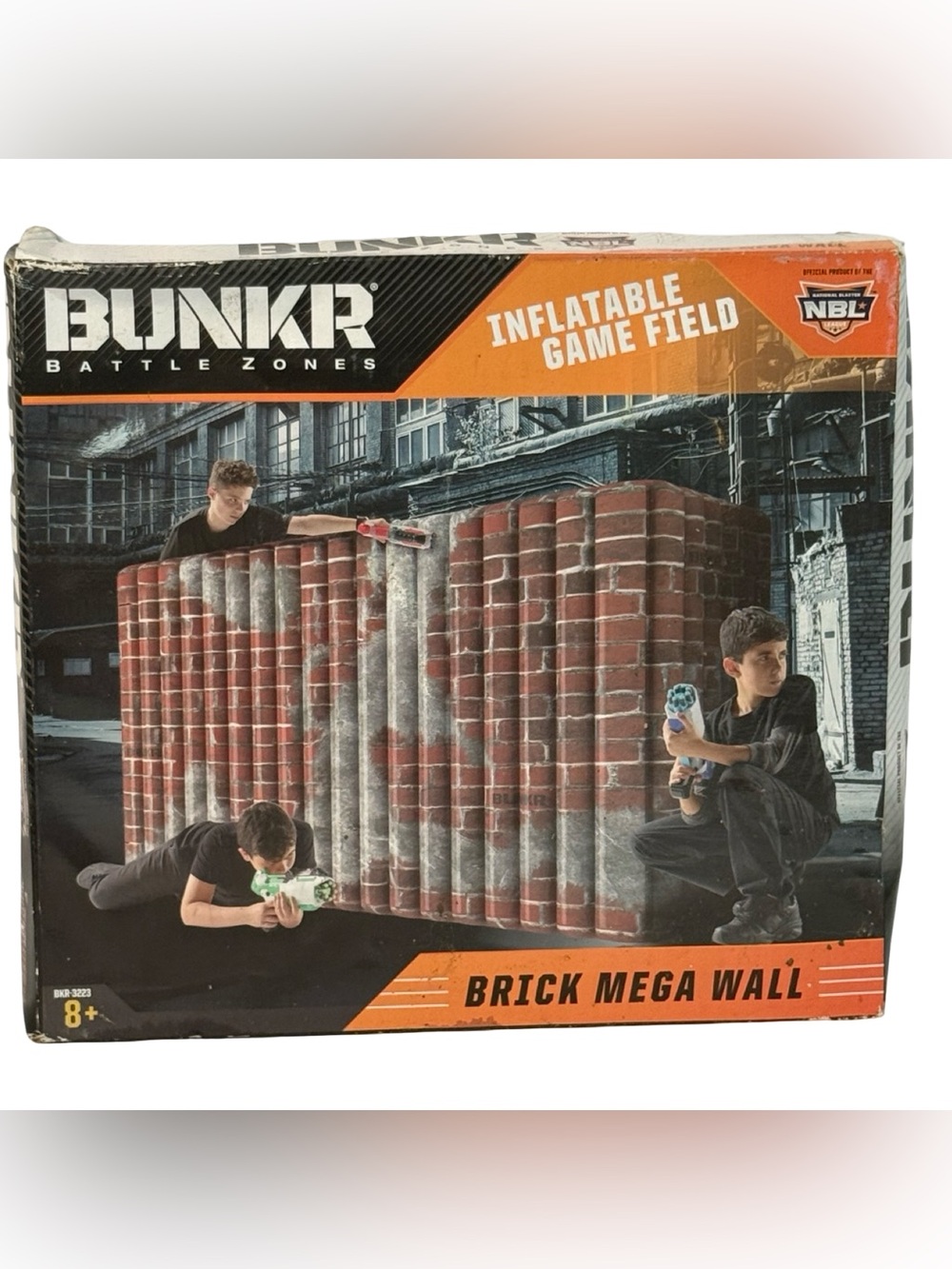 BUNKR Battle Zones Inflatable Brick Mega Wall Game Field Nerf Dart Blaster